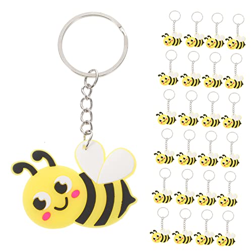 NTALJC 24pcs entzückende Cartoon Bee Keychain Kreatives Bienenschlüsselringdekor für Taschen Autos Brieftaschen und Geschenke Partys und einzigartige Accessoires NTALJC 24pcs entzückende Cartoon Bee Keychain Kreatives Bienenschlüsselringdekor für Taschen Autos Brieftaschen und Geschenke Partys und einzigartige Accessoires von NTALJC