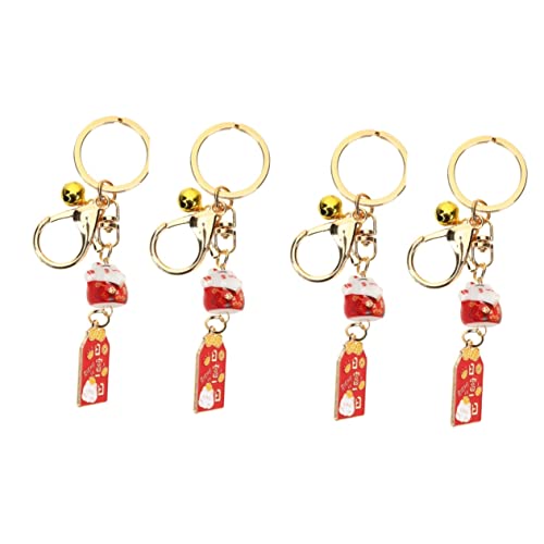 NTALJC 2Sets Hanging Katzenanhänger Luck Katze Schlüsselbund Japanischer Schlüssel Ring dekorativ 2pcs*2 NTALJC 2Sets Hanging Katzenanhänger Luck Katze Schlüsselbund Japanischer Schlüssel Ring dekorativ 2pcs*2 von NTALJC