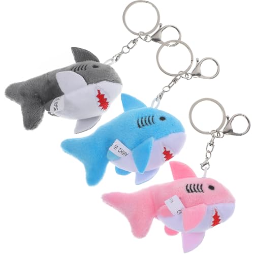 NTALJC 3pcs haie ausgestopfte Keychian, Mini Stoffed Animal Schlüsselbund, weicher Haifischplüschschlüsselring, gefüllter Hanganhänger, Kindergeburtstag NTALJC 3pcs haie ausgestopfte Keychian, Mini Stoffed Animal Schlüsselbund, weicher Haifischplüschschlüsselring, gefüllter Hanganhänger, Kindergeburtstag von NTALJC