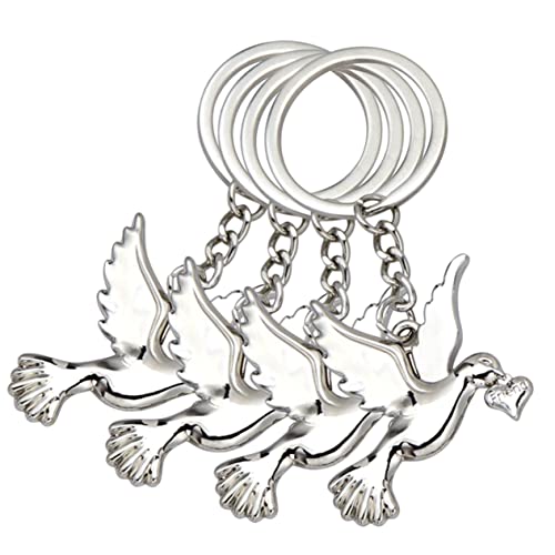 NTALJC 4pcs Silberpigeon Schlüsselbund Realistisches Design Leichtes Key Ring Party bevorzugt Geburtstagslehrerpreise NTALJC 4pcs Silberpigeon Schlüsselbund Realistisches Design Leichtes Key Ring Party bevorzugt Geburtstagslehrerpreise von NTALJC