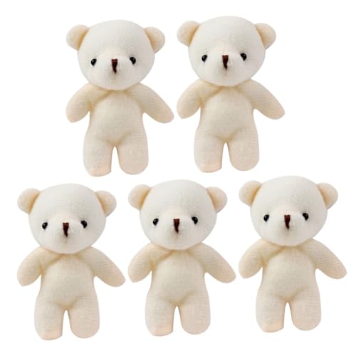 NTALJC 5pcs süßer Plüschbären Schlüsselbär Anhänger entzückender Cartoonbär Hängende Ornament für Taschen Handtaschen Rucksäcke weiches Material kreatives DIY -Dekor für Erwachsene NTALJC 5pcs süßer Plüschbären Schlüsselbär Anhänger entzückender Cartoonbär Hängende Ornament für Taschen Handtaschen Rucksäcke weiches Material kreatives DIY -Dekor für Erwachsene von NTALJC