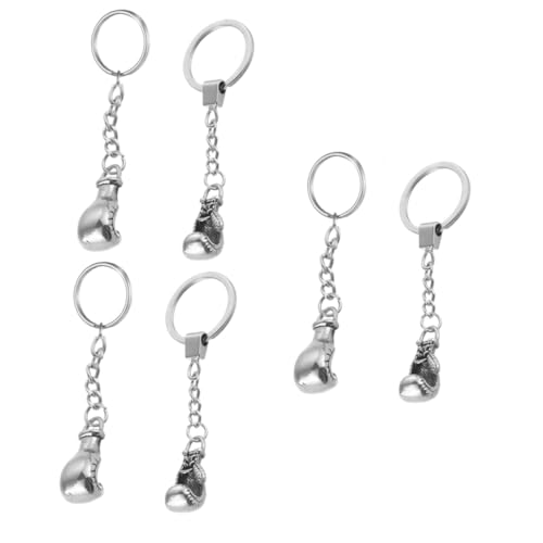 NTALJC 6PCS Metal Boxing Handschuh Keychain Chic Keyring für Partytaschen Stilvoller zufälliger Stil NTALJC 6PCS Metal Boxing Handschuh Keychain Chic Keyring für Partytaschen Stilvoller zufälliger Stil von NTALJC