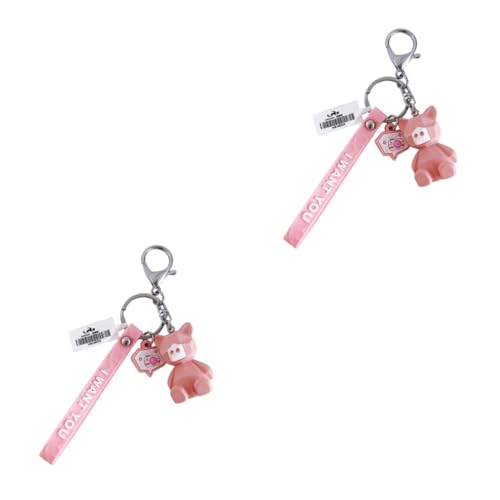 NTALJC Cartoon rosa Schweinschlüsselketten mit Lederband Geometrisches PVC -Schlüsselringzubehör für Back Car Keys Geburtstage Thanksgiving Jahr * NTALJC Cartoon rosa Schweinschlüsselketten mit Lederband Geometrisches PVC -Schlüsselringzubehör für Back Car Keys Geburtstage Thanksgiving Jahr * von NTALJC