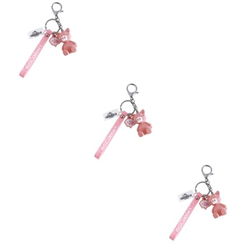NTALJC Cartoon rosa Schweinschlüsselketten mit Lederband Geometrisches PVC -Schlüsselringzubehör für Back Car Keys Geburtstage Thanksgiving Jahr * NTALJC Cartoon rosa Schweinschlüsselketten mit Lederband Geometrisches PVC -Schlüsselringzubehör für Back Car Keys Geburtstage Thanksgiving Jahr * von NTALJC
