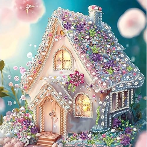 NTBLKCFR Diamond Art Painting Anhänger, 5D Vogelheim Diamond Painting Fensterbilder anhänger, Blumen Hängende Ornament für Erwachsene Diamant Malerei Basteln Tür Fenster Deko (3) von NTBLKCFR