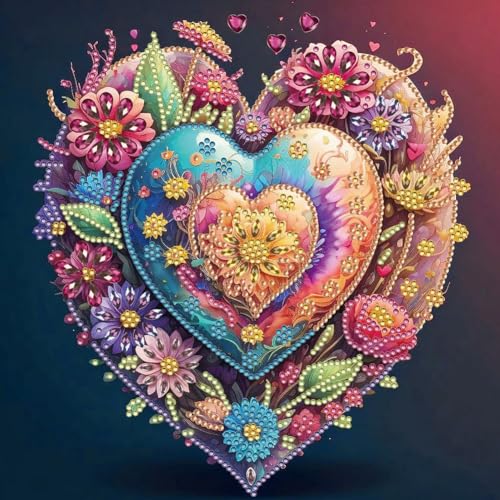 NTBLKCFR Diamond Art Painting Anhänger, 5D Vogelheim Diamond Painting Fensterbilder anhänger, Blumen Hängende Ornament für Erwachsene Diamant Malerei Basteln Tür Fenster Deko (6) von NTBLKCFR