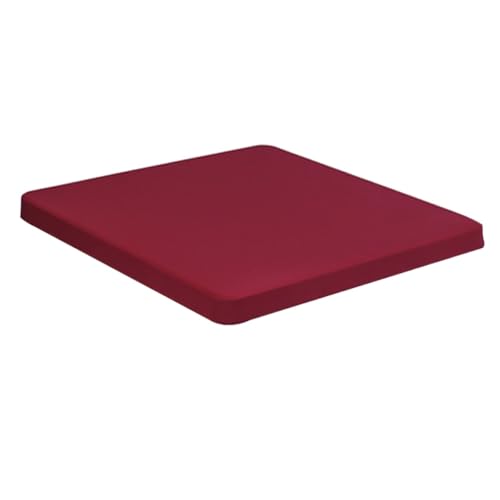 Elastische quadratische Tischdecke, quadratische Stretch-Tischdecke, Tischplattenabdeckung, langlebige Tischdecke, passende Tischdecke mit Gummizug for Esszimmer, Küche, Zuhause, Party(Wine Red) von NTDMSFWM