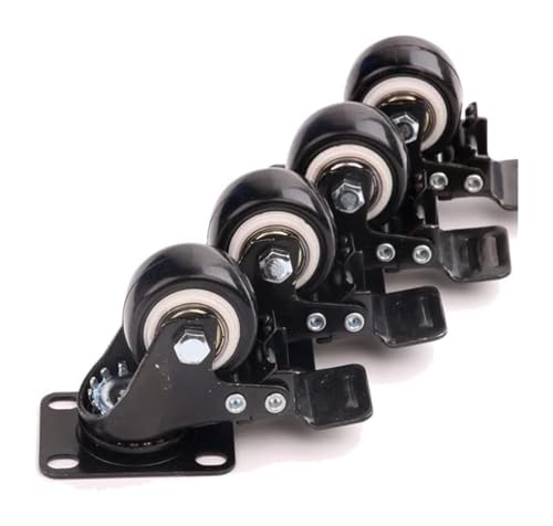 Lenkrollen, robust, 40 mm, Lenkrollen, 4-teiliges Set, Möbelrollen, Bürostuhl, Sofa, Bremse, Möbelbeschläge, Rollen, Werkbänke Lenkrollen, robust, 40 mm, Lenkrollen, 4-teiliges Set, Möbelrollen, Bürostuhl, Sofa, Bremse, Möbelbeschläge, Rollen, Werkbänke von NTIYOU