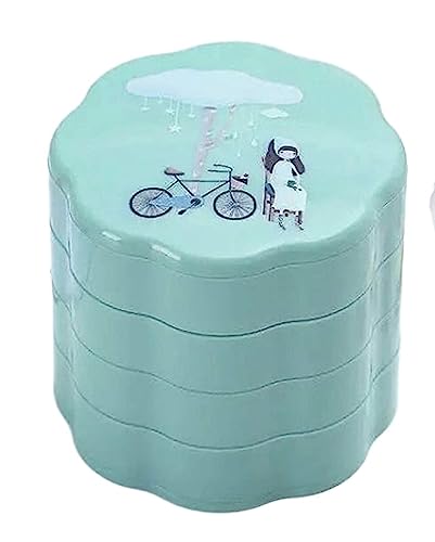 NTIYOU Schmuckschatullen 4-stufige Schmuck-Organizer-Box, achtblättrige Blumenform, Turm, Aufbewahrungsbox for Ringe und Ohrringe, 360 ° drehbarer Schmuck Mutter NTIYOU Schmuckschatullen 4-stufige Schmuck-Organizer-Box, achtblättrige Blumenform, Turm, Aufbewahrungsbox for Ringe und Ohrringe, 360 ° drehbarer Schmuck Mutter von NTIYOU