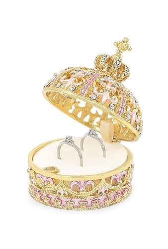 NTIYOU Schmuckschatullen Mit Schleife Decora Kristall Metall Schmuck Organizer Box Mutter NTIYOU Schmuckschatullen Mit Schleife Decora Kristall Metall Schmuck Organizer Box Mutter von NTIYOU