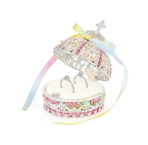 NTIYOU Schmuckschatullen Mit Schleife Decora Kristall Metall Schmuck Organizer Box Mutter NTIYOU Schmuckschatullen Mit Schleife Decora Kristall Metall Schmuck Organizer Box Mutter von NTIYOU