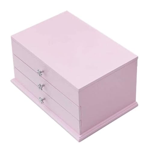 NTIYOU Schmuckschatullen Schmuckschatulle, 3-lagige Schmuckschatulle aus Flanell, Aufbewahrungsbox for Halsketten, Ohrringe, Ringe, Armbänder, Display for Damen, Schmuckhalter Mutter NTIYOU Schmuckschatullen Schmuckschatulle, 3-lagige Schmuckschatulle aus Flanell, Aufbewahrungsbox for Halsketten, Ohrringe, Ringe, Armbänder, Display for Damen, Schmuckhalter Mutter von NTIYOU