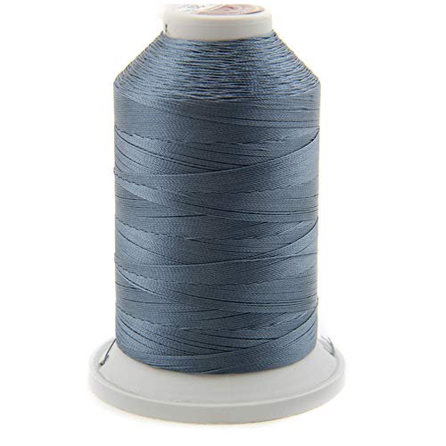 NTS Nähtechnik 1000m Nähgarn, Ledergarn 20, Farbauswahl, Filament Garn für Leder (Blaugrau) von nts Nähtechnik