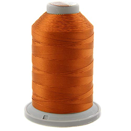 NTS Nähtechnik 1000m Nähgarn, Ledergarn 20, Farbauswahl, Filament Garn für Leder (Rostrot) von nts Nähtechnik