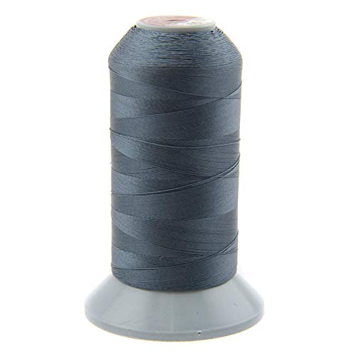 1000m Nähgarn, Ledergarn 40 N, Farbauswahl, Filament Garn für Leder (Blaugrau) von nts Nähtechnik