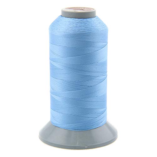 NTS Nähtechnik 1000m professionelles Nähgarn, Ledergarn 40 N, Farbauswahl, Filament Garn für Leder (Hellblau) von nts Nähtechnik