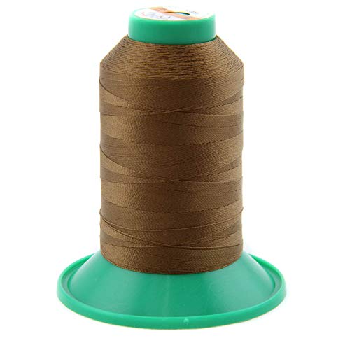 NTS Nähtechnik 1000m Nähgarn, Ledergarn 60, Farbauswahl, Filament Garn für Leder (Braun) von nts Nähtechnik