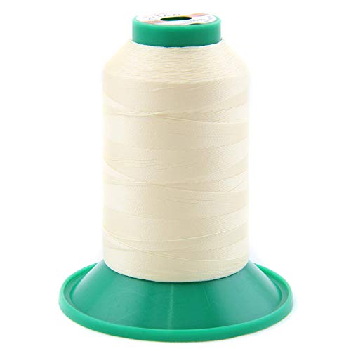 NTS Nähtechnik 1000m Nähgarn, Ledergarn 60, Farbauswahl, Filament Garn für Leder (Creme) von nts Nähtechnik