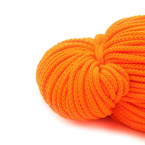 nts Nähtechnik 100m Kordel, 100% Polyester, Farbauswahl, Breite: 3 mm (orange) von nts Nähtechnik