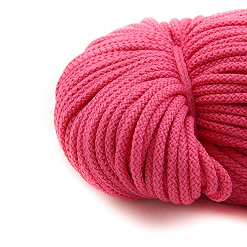 100m Kordel, 100% Polyester, Farbauswahl, Breite: 3 mm (pink) von nts Nähtechnik