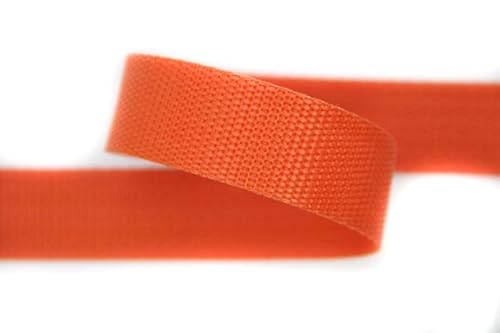 NTS-Nähtechnik 15mm | 5m Gurtband 100 Prozent Polypropylen orange, GB-5m-PP-15mm-1334 von nts Nähtechnik