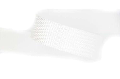 NTS-Nähtechnik 20mm | 5m Gurtband 100 Prozent Polypropylen weiß, GB-5m-PP-20mm-0001 von nts Nähtechnik