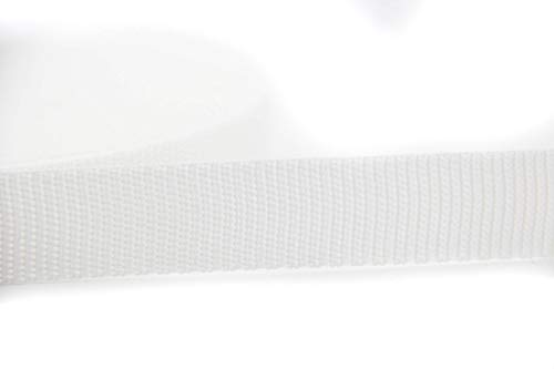 NTS-Nähtechnik 25m Gurtband aus 100% Polypropylen (weiß, 20) von NTS-Nähtechnik