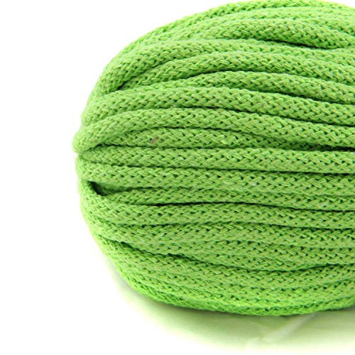 nts Nähtechnik 6mm 50m Baumwollkordel Kordel Seil in vielen Farben (hellgrün) von nts Nähtechnik