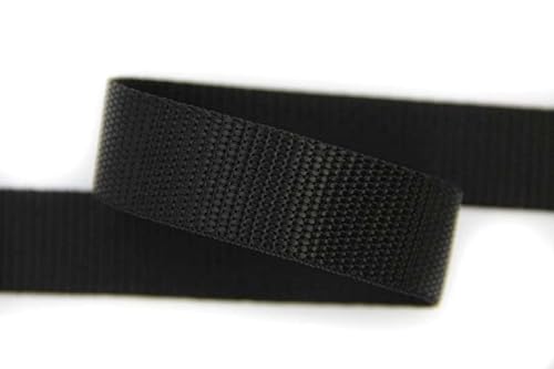 NTS-Nähtechnik 50mm | 5m Gurtband 100% Polypropylen schwarz, GB-5m-PP-50mm-0099 von nts Nähtechnik