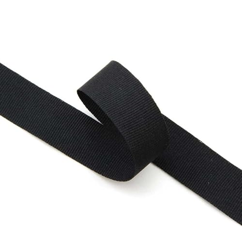 NTS-Nähtechnik 5m Ripsband | 100% Polyester | 20mm, schwarz von NTS-Nähtechnik