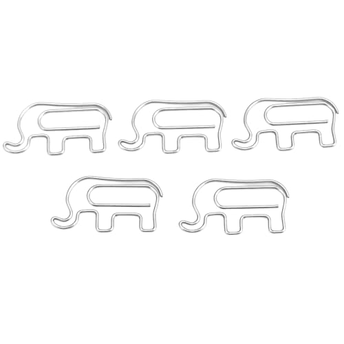 Büroklammern in Tierform, niedlicher Elefant, Büroklammern, lustiges Bürobedarf, Schulgeschenke, Hochzeitsdekoration, Elefantenförmige Büroklammern für Papier, Dokumente, Notizen, Sortieren und Büroklammern in Tierform, niedlicher Elefant, Büroklammern, lustiges Bürobedarf, Schulgeschenke, Hochzeitsdekoration, Elefantenförmige Büroklammern für Papier, Dokumente, Notizen, Sortieren und von NTSDD
