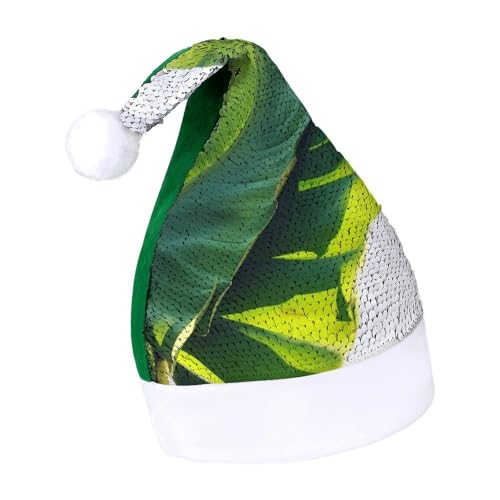 NTVOWPZO Glitzernde Weihnachtsmütze für Erwachsene, Bananenblatt, glänzende Pailletten, Weihnachtsmütze für Weihnachten, Neujahr, Party, Kopfbedeckung NTVOWPZO Glitzernde Weihnachtsmütze für Erwachsene, Bananenblatt, glänzende Pailletten, Weihnachtsmütze für Weihnachten, Neujahr, Party, Kopfbedeckung von NTVOWPZO