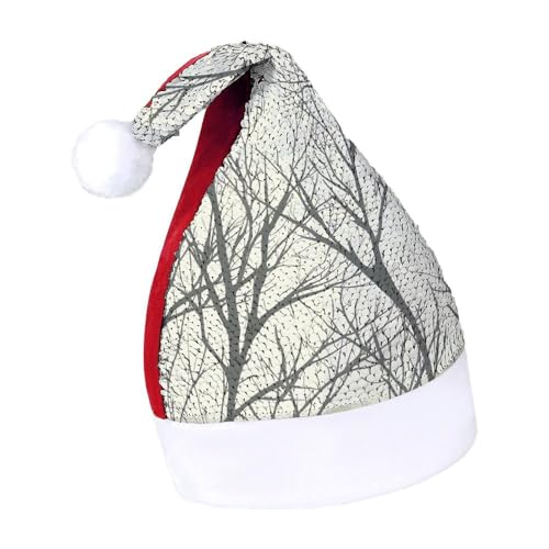 NTVOWPZO Glitzernde Weihnachtsmütze für Erwachsene, Weihnachtsmannmütze, Baumzweig, glänzende Pailletten, Weihnachtsmütze für Weihnachten, Neujahr, Party, Kopfbedeckung NTVOWPZO Glitzernde Weihnachtsmütze für Erwachsene, Weihnachtsmannmütze, Baumzweig, glänzende Pailletten, Weihnachtsmütze für Weihnachten, Neujahr, Party, Kopfbedeckung von NTVOWPZO