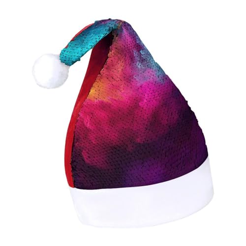 NTVOWPZO Glitzernde Weihnachtsmütze für Erwachsene, Weihnachtsmannmütze, Puder, verschüttete glänzende Pailletten, Weihnachtsmütze für Weihnachten, Neujahr, Party, Kopfbedeckung NTVOWPZO Glitzernde Weihnachtsmütze für Erwachsene, Weihnachtsmannmütze, Puder, verschüttete glänzende Pailletten, Weihnachtsmütze für Weihnachten, Neujahr, Party, Kopfbedeckung von NTVOWPZO