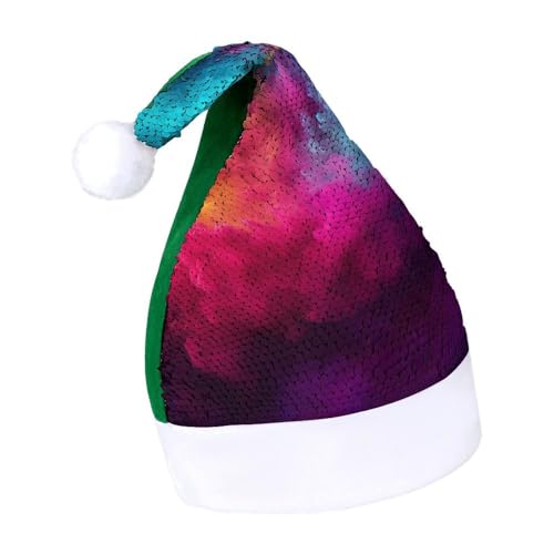 NTVOWPZO Glitzernde Weihnachtsmütze für Erwachsene, Weihnachtsmannmütze, Puder, verschüttete glänzende Pailletten, Weihnachtsmütze für Weihnachten, Neujahr, Party, Kopfbedeckung NTVOWPZO Glitzernde Weihnachtsmütze für Erwachsene, Weihnachtsmannmütze, Puder, verschüttete glänzende Pailletten, Weihnachtsmütze für Weihnachten, Neujahr, Party, Kopfbedeckung von NTVOWPZO