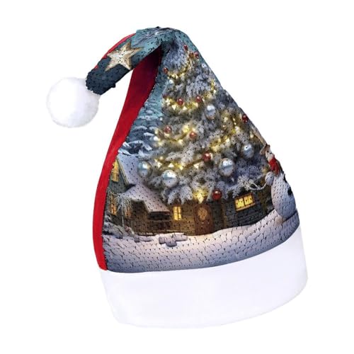NTVOWPZO Glitzernde Weihnachtsmütze für Erwachsene, Weihnachtsmannmütze, Weihnachtsbaum, glänzende Pailletten, Weihnachtsmütze für Weihnachten, Neujahr, Party, Kopfbedeckung NTVOWPZO Glitzernde Weihnachtsmütze für Erwachsene, Weihnachtsmannmütze, Weihnachtsbaum, glänzende Pailletten, Weihnachtsmütze für Weihnachten, Neujahr, Party, Kopfbedeckung von NTVOWPZO