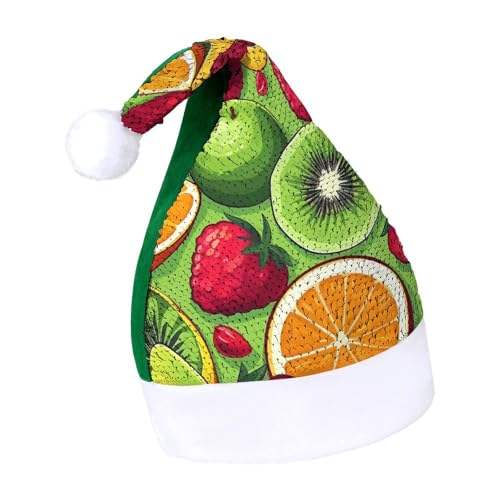 NTVOWPZO Glitzernde Weihnachtsmütze für Erwachsene, Weihnachtsmannmütze, verschiedene Früchte, glänzende Pailletten, Weihnachtsmütze für Weihnachten, Neujahr, Party, Kopfbedeckung NTVOWPZO Glitzernde Weihnachtsmütze für Erwachsene, Weihnachtsmannmütze, verschiedene Früchte, glänzende Pailletten, Weihnachtsmütze für Weihnachten, Neujahr, Party, Kopfbedeckung von NTVOWPZO
