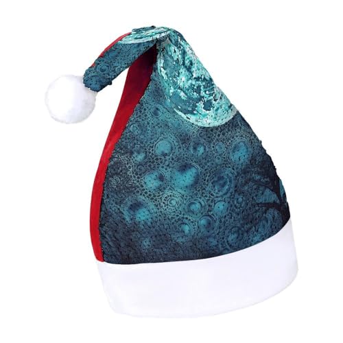 NTVOWPZO Glitzernde Weihnachtsmütze für Erwachsene, blauer Mond, glänzende Pailletten, Weihnachtsmütze für Weihnachten, Neujahr, Party, Kopfbedeckung NTVOWPZO Glitzernde Weihnachtsmütze für Erwachsene, blauer Mond, glänzende Pailletten, Weihnachtsmütze für Weihnachten, Neujahr, Party, Kopfbedeckung von NTVOWPZO