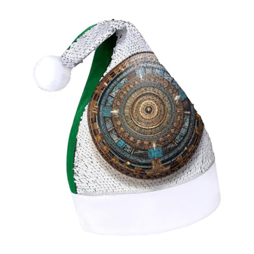 NTVOWPZO Glitzernde Weihnachtsmütze für Erwachsene, braun, rund, glänzende Pailletten, Weihnachtsmütze für Weihnachten, Neujahr, Party, Kopfbedeckung NTVOWPZO Glitzernde Weihnachtsmütze für Erwachsene, braun, rund, glänzende Pailletten, Weihnachtsmütze für Weihnachten, Neujahr, Party, Kopfbedeckung von NTVOWPZO