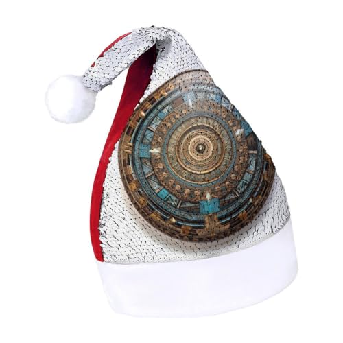 NTVOWPZO Glitzernde Weihnachtsmütze für Erwachsene, braun, rund, glänzende Pailletten, Weihnachtsmütze für Weihnachten, Neujahr, Party, Kopfbedeckung NTVOWPZO Glitzernde Weihnachtsmütze für Erwachsene, braun, rund, glänzende Pailletten, Weihnachtsmütze für Weihnachten, Neujahr, Party, Kopfbedeckung von NTVOWPZO