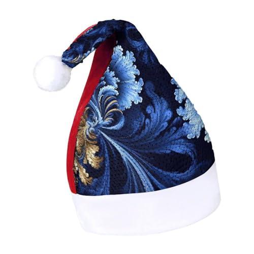 NTVOWPZO Glitzernde Weihnachtsmütze für Erwachsene, klassisch, blau, glänzende Pailletten, Weihnachtsmütze für Weihnachten, Neujahr, Party, Kopfbedeckung NTVOWPZO Glitzernde Weihnachtsmütze für Erwachsene, klassisch, blau, glänzende Pailletten, Weihnachtsmütze für Weihnachten, Neujahr, Party, Kopfbedeckung von NTVOWPZO