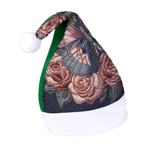 NTVOWPZO Glitzernde Weihnachtsmütze für Erwachsene, schöner Schmetterling, glänzende Pailletten, Weihnachtsmütze für Weihnachten, Neujahr, Party, Kopfbedeckung NTVOWPZO Glitzernde Weihnachtsmütze für Erwachsene, schöner Schmetterling, glänzende Pailletten, Weihnachtsmütze für Weihnachten, Neujahr, Party, Kopfbedeckung von NTVOWPZO