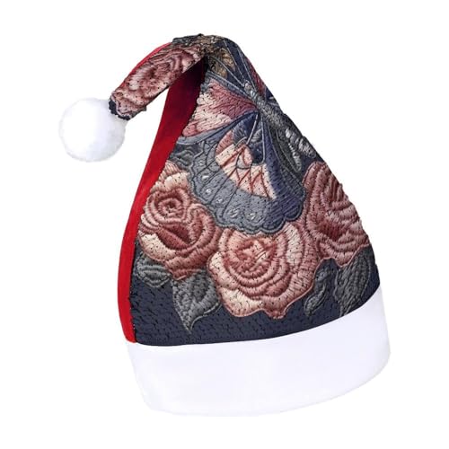 NTVOWPZO Glitzernde Weihnachtsmütze für Erwachsene, schöner Schmetterling, glänzende Pailletten, Weihnachtsmütze für Weihnachten, Neujahr, Party, Kopfbedeckung NTVOWPZO Glitzernde Weihnachtsmütze für Erwachsene, schöner Schmetterling, glänzende Pailletten, Weihnachtsmütze für Weihnachten, Neujahr, Party, Kopfbedeckung von NTVOWPZO