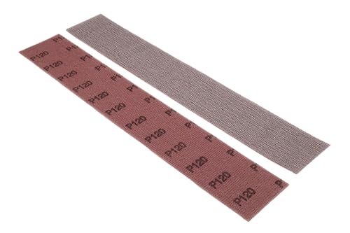 NTools DWS - Netz-Schleifstreifen 70 x 420 mm mit P120 Körnung | 50 Stück Schleifgitter 420mm | Schleifnetz 420mm für Handschleifer mit Absaugungund Handschleifblock von NTools
