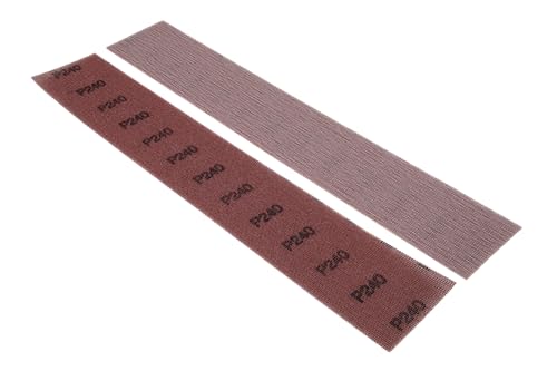 NTools DWS - Netz-Schleifstreifen 70 x 420 mm mit P240 Körnung | 50 Stück Schleifgitter 420mm | Schleifnetz 420mm für Handschleifer mit Absaugung und Handschleifblock von NTools