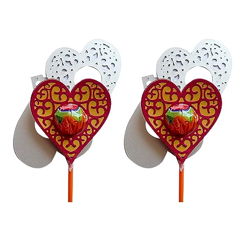 2 x Stanzformen in Herzform mit Spitze für Kartenherstellung, Metallform, Lutscher-Halter, Stanzformen, Prägewerkzeug für Scrapbooking, Alben, Papierkarten, Dekoration, 2 Stück 2 x Stanzformen in Herzform mit Spitze für Kartenherstellung, Metallform, Lutscher-Halter, Stanzformen, Prägewerkzeug für Scrapbooking, Alben, Papierkarten, Dekoration, 2 Stück von NUEAYMS