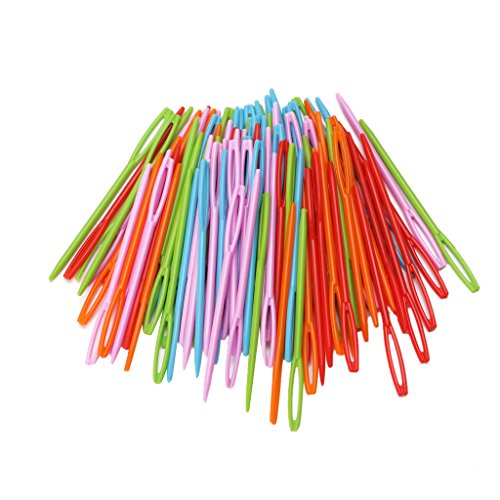 Binca Kinder-Wandteppich, bunt, Kunststoff, 7 cm, Nähwolle, Garn, DIY, Kunststoffnähte, Leinwand, 100 Stück Binca Kinder-Wandteppich, bunt, Kunststoff, 7 cm, Nähwolle, Garn, DIY, Kunststoffnähte, Leinwand, 100 Stück von NUEAYMS