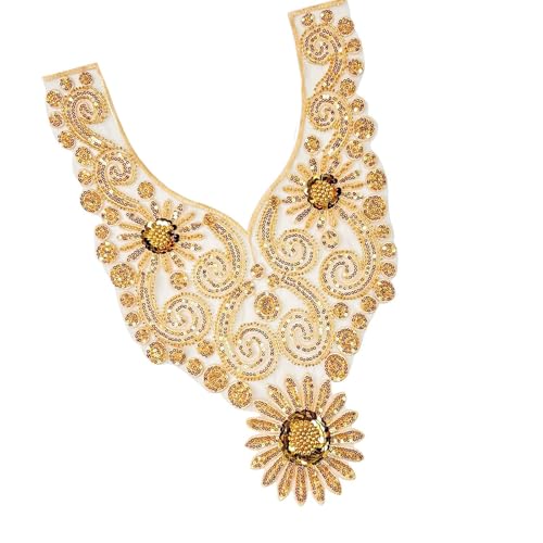 Perlenstickerei Applikation Stickerei auf Farbe für Abendkleid Pailletten Stickerei Abendkleid Dekoration für Brautkleid Perlenstickerei Applikation Stickerei auf Farbe für Abendkleid Pailletten Stickerei Abendkleid Dekoration für Brautkleid von NUEAYMS