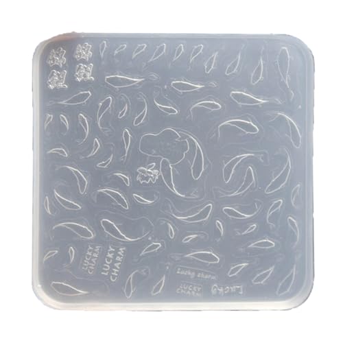 Praktische dünne Silikon-Nagelkunst-Form, transparente Stempelplatte, Nägel, Schablonen, Epoxid-Silikonharz, Ornament, Schlüsselanhänger Praktische dünne Silikon-Nagelkunst-Form, transparente Stempelplatte, Nägel, Schablonen, Epoxid-Silikonharz, Ornament, Schlüsselanhänger von NUEAYMS