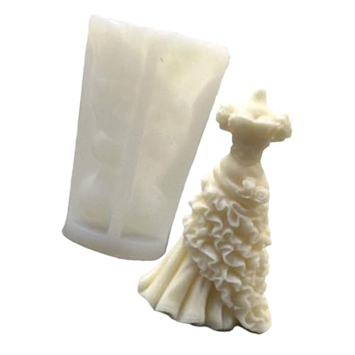 Silikonform für Prinzessinnenkleid Epoxidharz Gießform Hochzeitskleid Dekoration Gießen Silikon Gipsformen von NUEAYMS